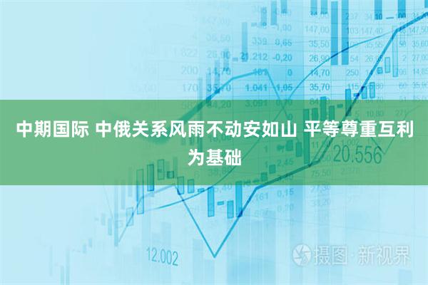 中期国际 中俄关系风雨不动安如山 平等尊重互利为基础
